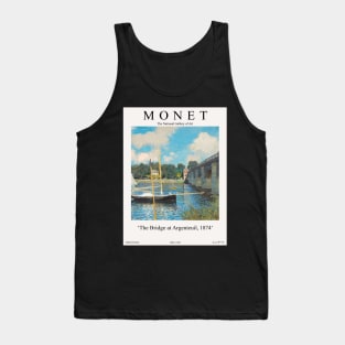 Claude Monet The Bridge at Argenteuil Exhibition Wall Art Tank Top